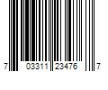 Barcode Image for UPC code 703311234767