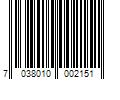 Barcode Image for UPC code 7038010002151