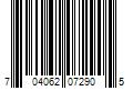 Barcode Image for UPC code 704062072905