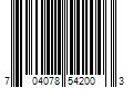 Barcode Image for UPC code 704078542003