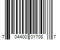 Barcode Image for UPC code 704400017087