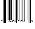 Barcode Image for UPC code 704400036835