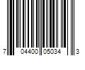 Barcode Image for UPC code 704400050343