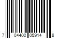 Barcode Image for UPC code 704400059148