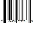 Barcode Image for UPC code 704400072765