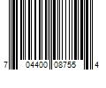 Barcode Image for UPC code 704400087554