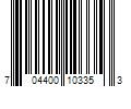 Barcode Image for UPC code 704400103353