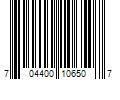 Barcode Image for UPC code 704400106507