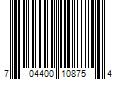 Barcode Image for UPC code 704400108754