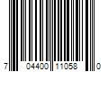 Barcode Image for UPC code 704400110580