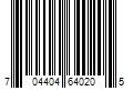 Barcode Image for UPC code 704404640205