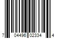 Barcode Image for UPC code 704496023344