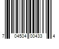 Barcode Image for UPC code 704504004334