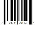 Barcode Image for UPC code 704741001134