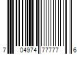 Barcode Image for UPC code 704974777776