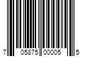 Barcode Image for UPC code 705875000055