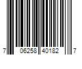 Barcode Image for UPC code 706258401827