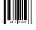 Barcode Image for UPC code 706477000207