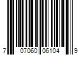 Barcode Image for UPC code 707060061049