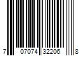 Barcode Image for UPC code 707074322068