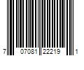 Barcode Image for UPC code 707081222191