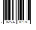 Barcode Image for UPC code 7072742001839