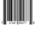 Barcode Image for UPC code 707321500775