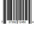 Barcode Image for UPC code 707392124504