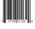 Barcode Image for UPC code 707708011399