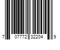 Barcode Image for UPC code 707772322049