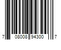 Barcode Image for UPC code 708008943007