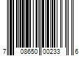 Barcode Image for UPC code 708650002336