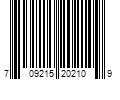 Barcode Image for UPC code 709215202109. Product Name: 