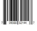 Barcode Image for UPC code 709388321447