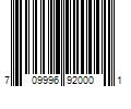 Barcode Image for UPC code 709996920001