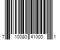 Barcode Image for UPC code 710080410001