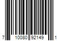 Barcode Image for UPC code 710080921491