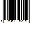 Barcode Image for UPC code 7102471700151