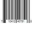 Barcode Image for UPC code 710412407518