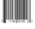 Barcode Image for UPC code 711150001907