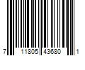 Barcode Image for UPC code 711805436801. Product Name: L.I.F Industries 36-in x 80-in x 5-7/8-in Steel Right-Hand Inswing Gray Primed Fire Rated Prehung Front Door Hollow Core | LOW15575