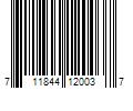 Barcode Image for UPC code 711844120037