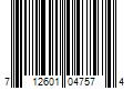 Barcode Image for UPC code 712601047574