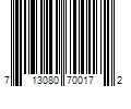 Barcode Image for UPC code 713080700172