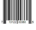 Barcode Image for UPC code 713122003605