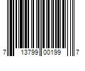 Barcode Image for UPC code 713799001997