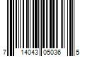 Barcode Image for UPC code 714043050365