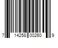 Barcode Image for UPC code 714258002609