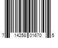 Barcode Image for UPC code 714258016705