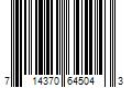 Barcode Image for UPC code 714370645043